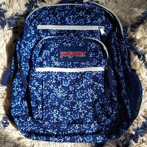 Navy blue Jansport backpack